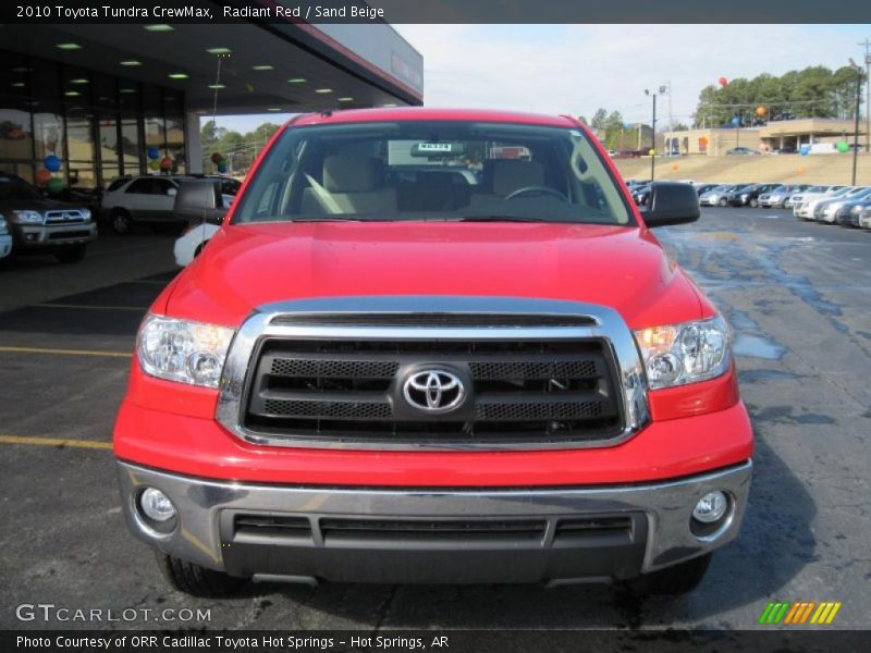 Radiant Red / Sand Beige 2010 Toyota Tundra CrewMax