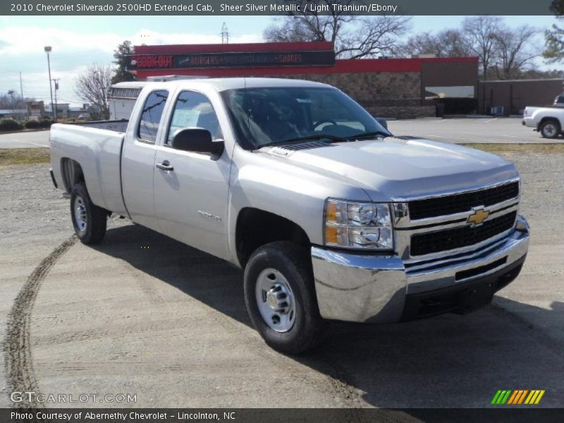 Sheer Silver Metallic / Light Titanium/Ebony 2010 Chevrolet Silverado 2500HD Extended Cab