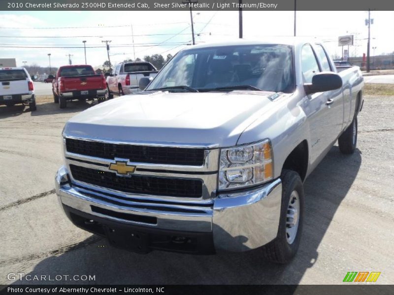 Sheer Silver Metallic / Light Titanium/Ebony 2010 Chevrolet Silverado 2500HD Extended Cab