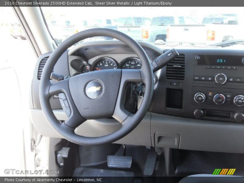 Sheer Silver Metallic / Light Titanium/Ebony 2010 Chevrolet Silverado 2500HD Extended Cab