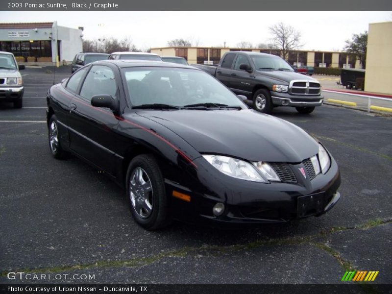 Black / Graphite 2003 Pontiac Sunfire