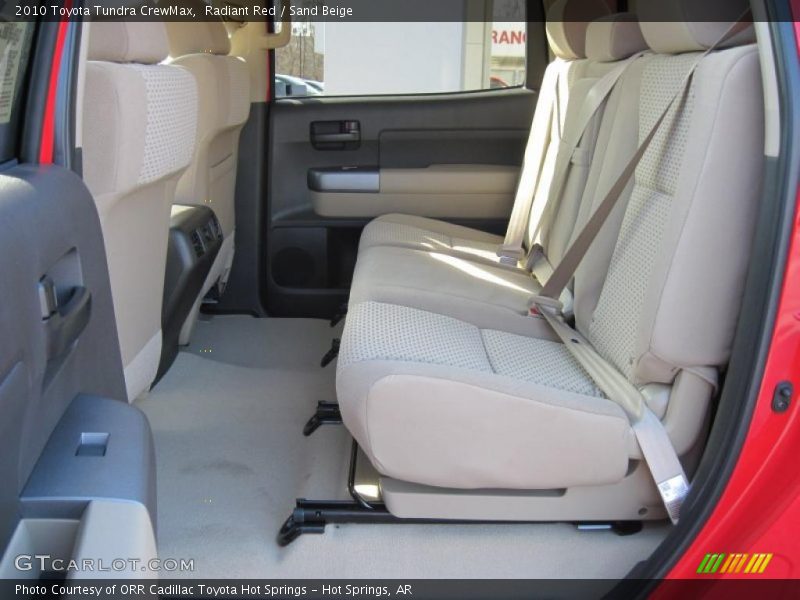 Radiant Red / Sand Beige 2010 Toyota Tundra CrewMax