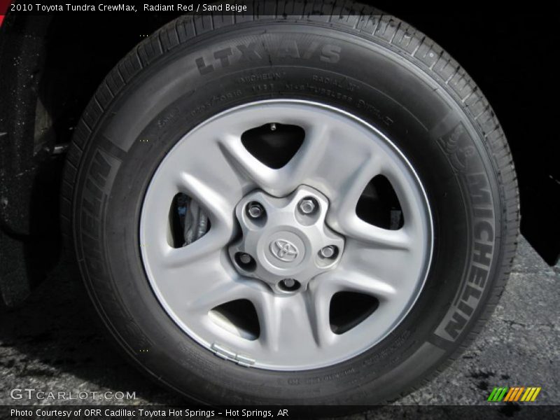 Radiant Red / Sand Beige 2010 Toyota Tundra CrewMax