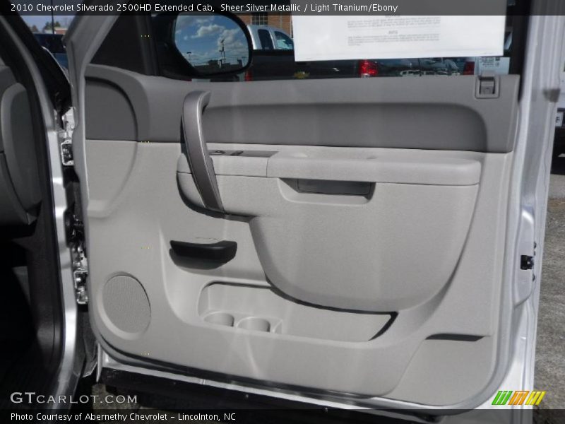 Sheer Silver Metallic / Light Titanium/Ebony 2010 Chevrolet Silverado 2500HD Extended Cab