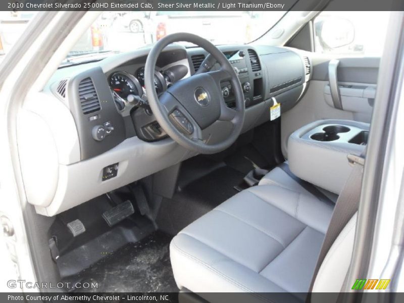 Sheer Silver Metallic / Light Titanium/Ebony 2010 Chevrolet Silverado 2500HD Extended Cab