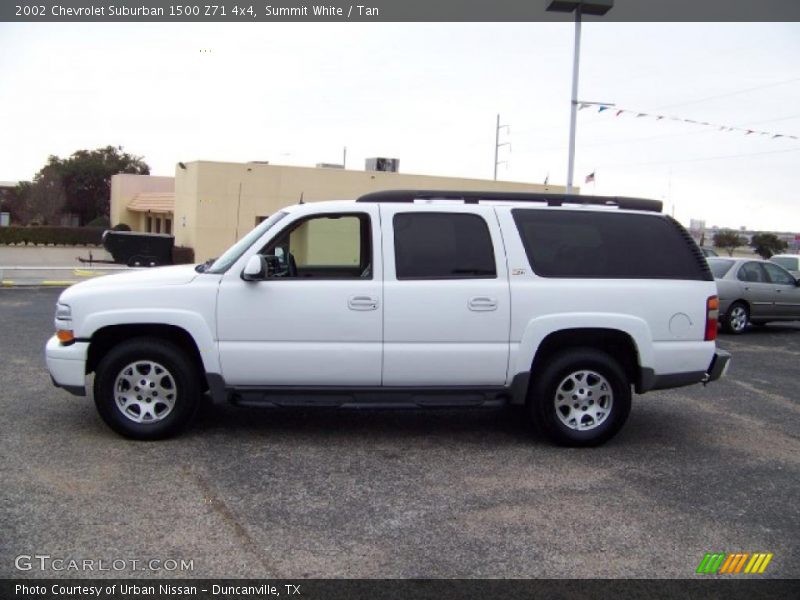 Summit White / Tan 2002 Chevrolet Suburban 1500 Z71 4x4