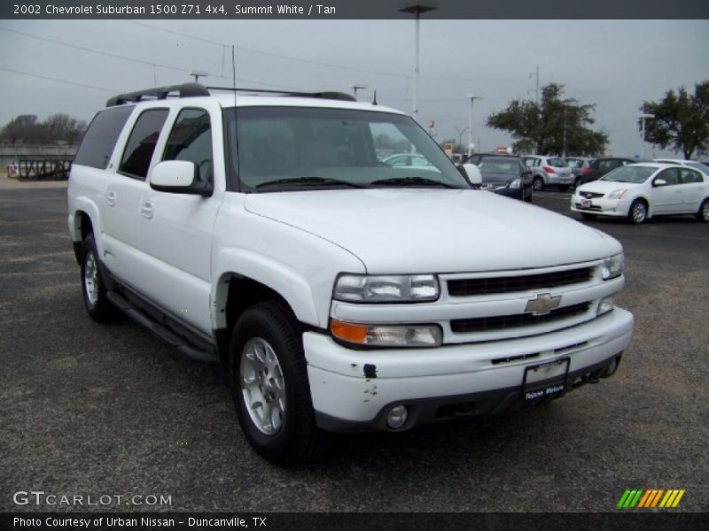Summit White / Tan 2002 Chevrolet Suburban 1500 Z71 4x4