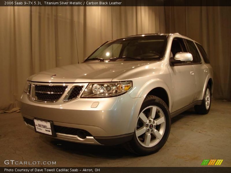 Titanium Silver Metallic / Carbon Black Leather 2006 Saab 9-7X 5.3i