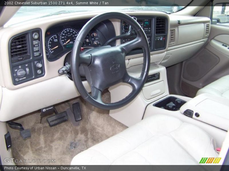 Summit White / Tan 2002 Chevrolet Suburban 1500 Z71 4x4