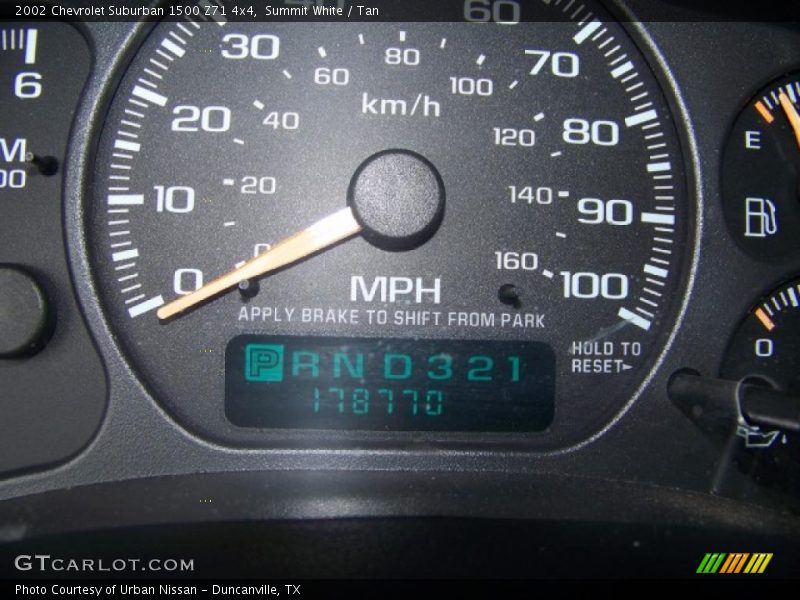 Summit White / Tan 2002 Chevrolet Suburban 1500 Z71 4x4