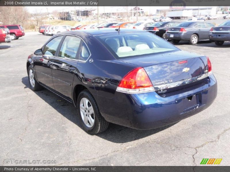 Imperial Blue Metallic / Gray 2008 Chevrolet Impala LS