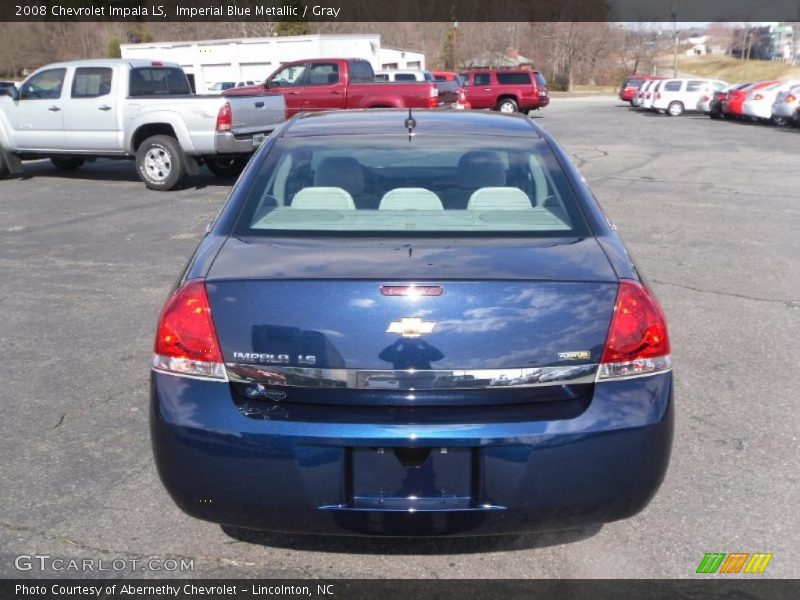 Imperial Blue Metallic / Gray 2008 Chevrolet Impala LS