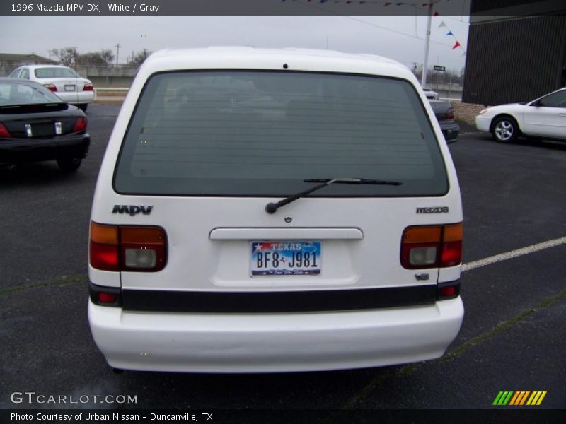 White / Gray 1996 Mazda MPV DX