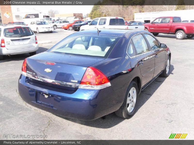 Imperial Blue Metallic / Gray 2008 Chevrolet Impala LS