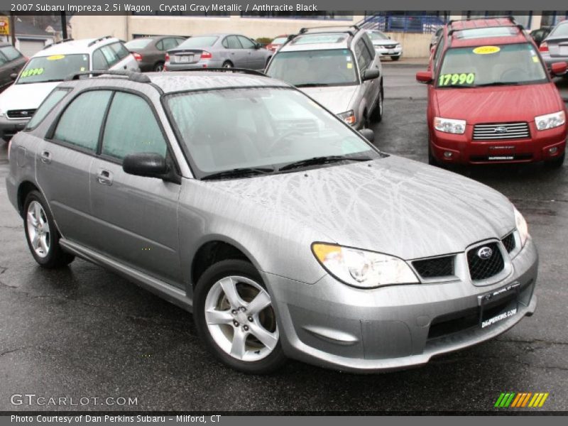 Crystal Gray Metallic / Anthracite Black 2007 Subaru Impreza 2.5i Wagon