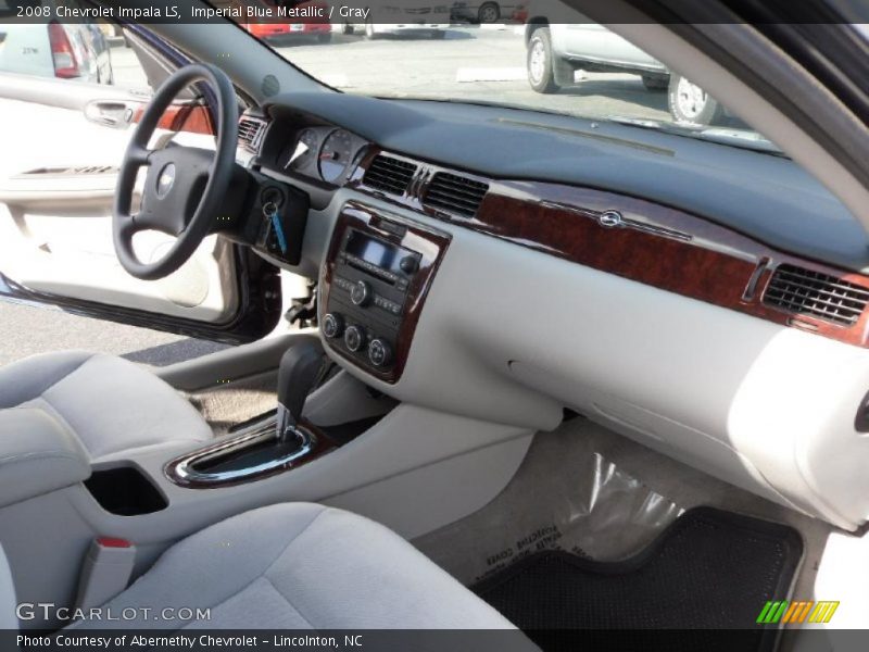 Imperial Blue Metallic / Gray 2008 Chevrolet Impala LS