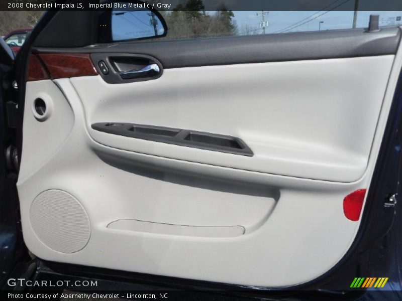 Imperial Blue Metallic / Gray 2008 Chevrolet Impala LS