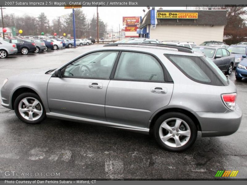 Crystal Gray Metallic / Anthracite Black 2007 Subaru Impreza 2.5i Wagon
