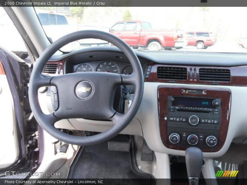 Imperial Blue Metallic / Gray 2008 Chevrolet Impala LS