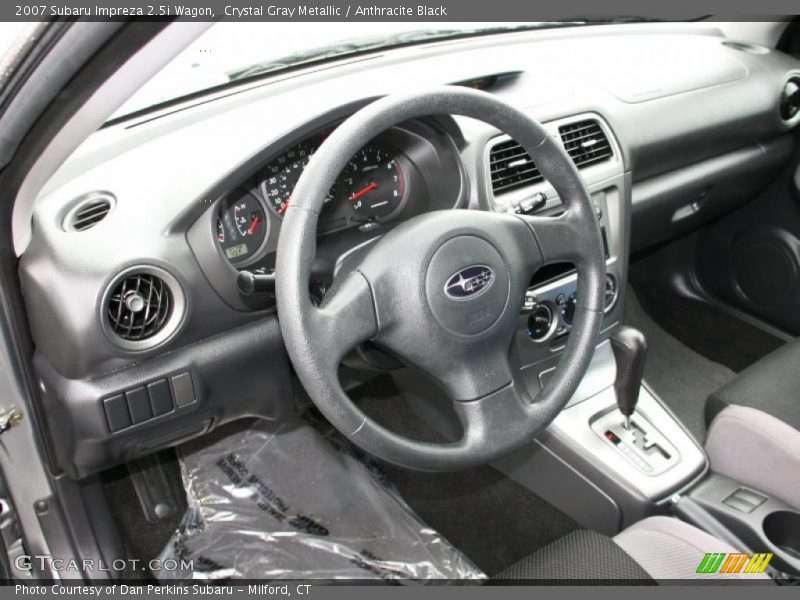 Crystal Gray Metallic / Anthracite Black 2007 Subaru Impreza 2.5i Wagon