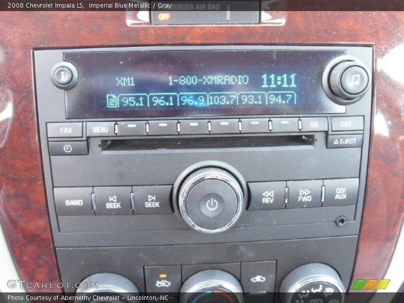 Imperial Blue Metallic / Gray 2008 Chevrolet Impala LS