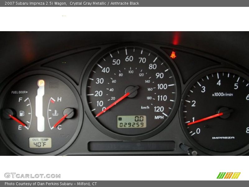 Crystal Gray Metallic / Anthracite Black 2007 Subaru Impreza 2.5i Wagon