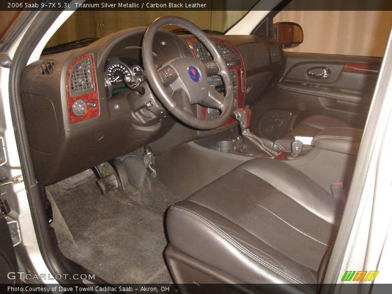 Titanium Silver Metallic / Carbon Black Leather 2006 Saab 9-7X 5.3i