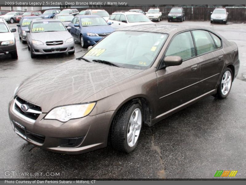 Deep Bronze Metallic / Warm Ivory 2009 Subaru Legacy 2.5i Sedan