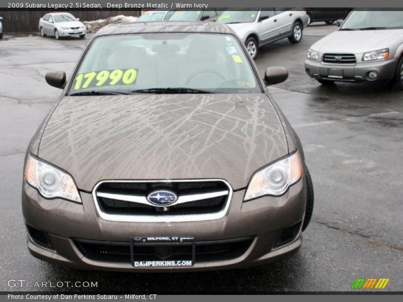 Deep Bronze Metallic / Warm Ivory 2009 Subaru Legacy 2.5i Sedan