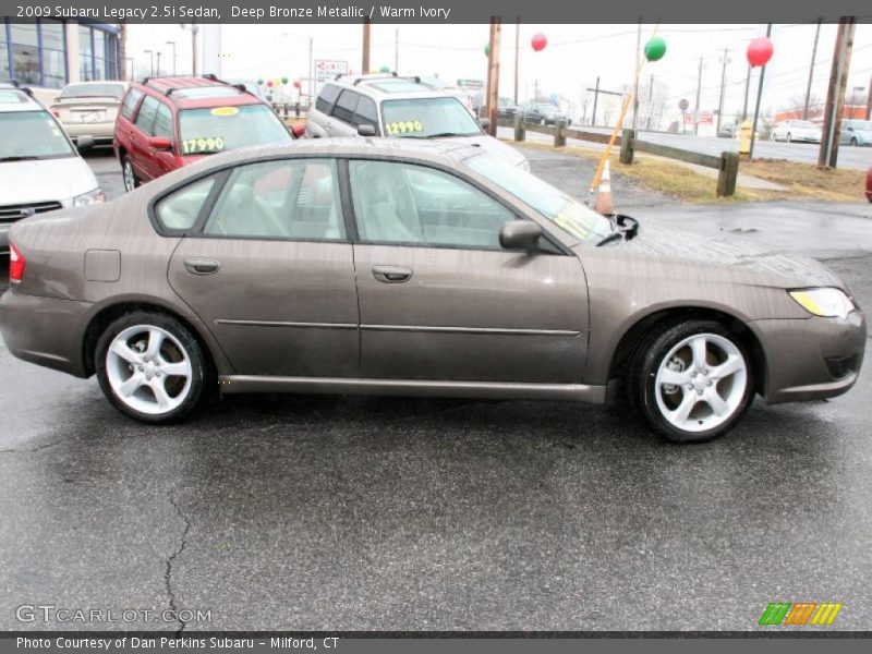 Deep Bronze Metallic / Warm Ivory 2009 Subaru Legacy 2.5i Sedan