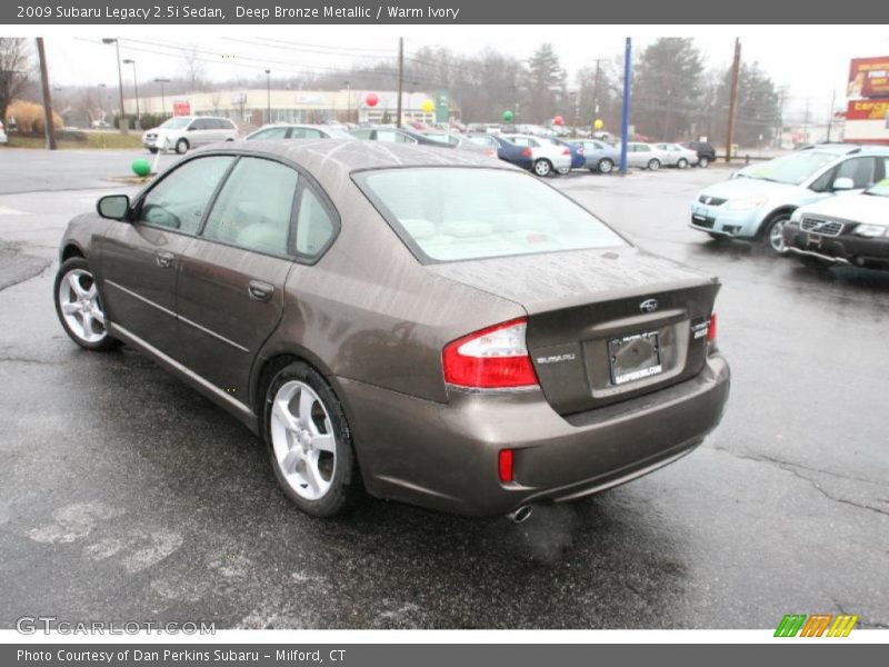 Deep Bronze Metallic / Warm Ivory 2009 Subaru Legacy 2.5i Sedan