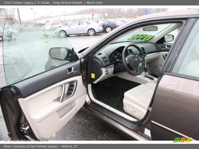 Deep Bronze Metallic / Warm Ivory 2009 Subaru Legacy 2.5i Sedan