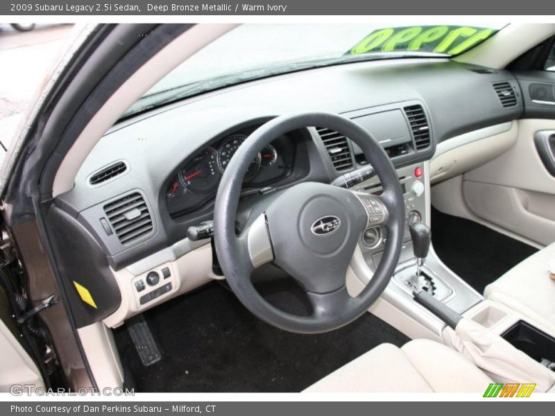 Deep Bronze Metallic / Warm Ivory 2009 Subaru Legacy 2.5i Sedan