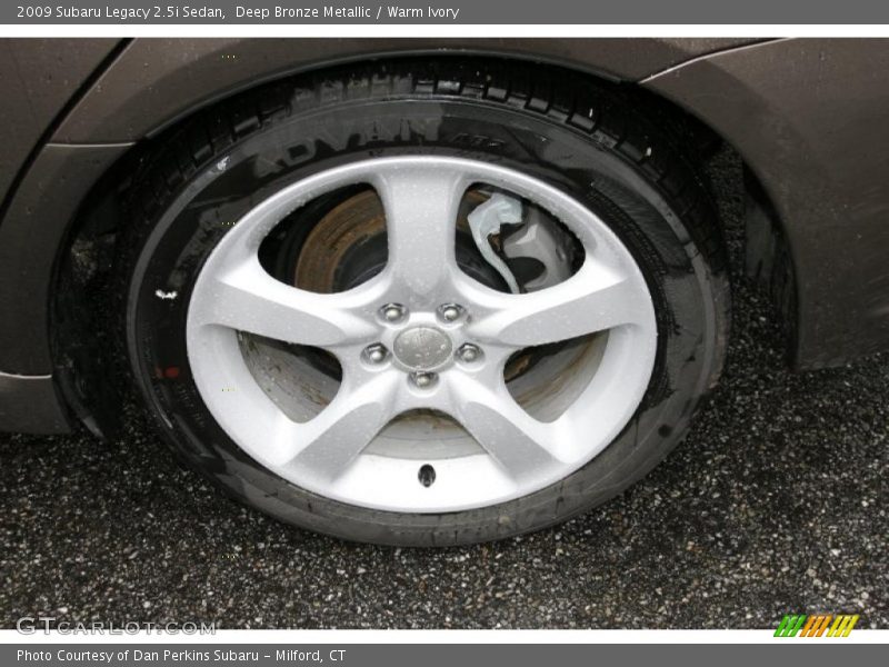 Deep Bronze Metallic / Warm Ivory 2009 Subaru Legacy 2.5i Sedan