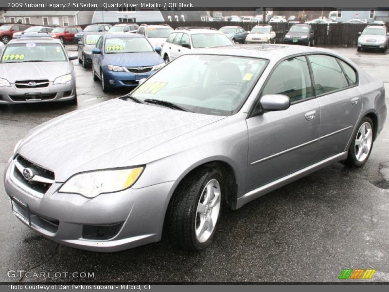 Quartz Silver Metallic / Off Black 2009 Subaru Legacy 2.5i Sedan