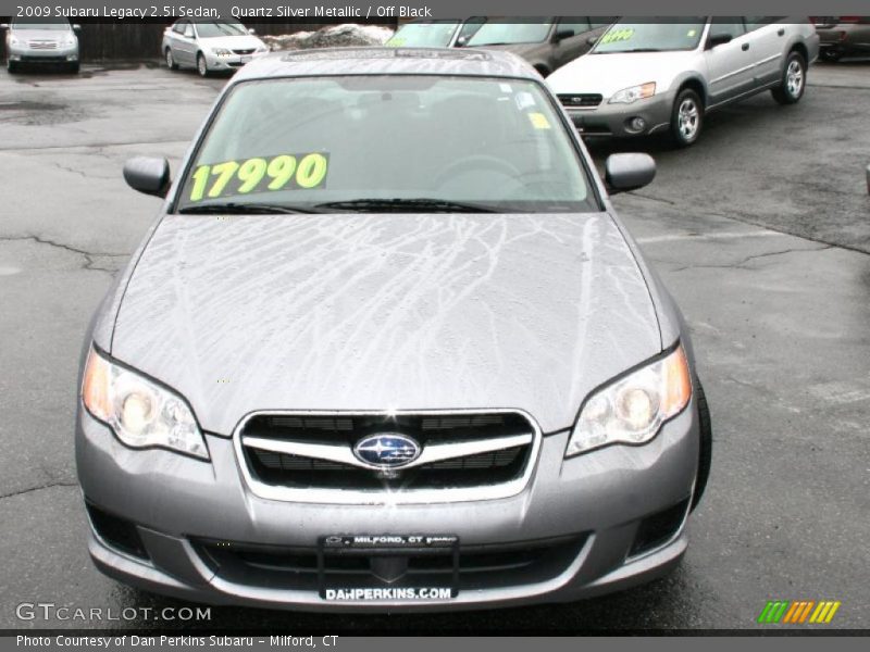 Quartz Silver Metallic / Off Black 2009 Subaru Legacy 2.5i Sedan
