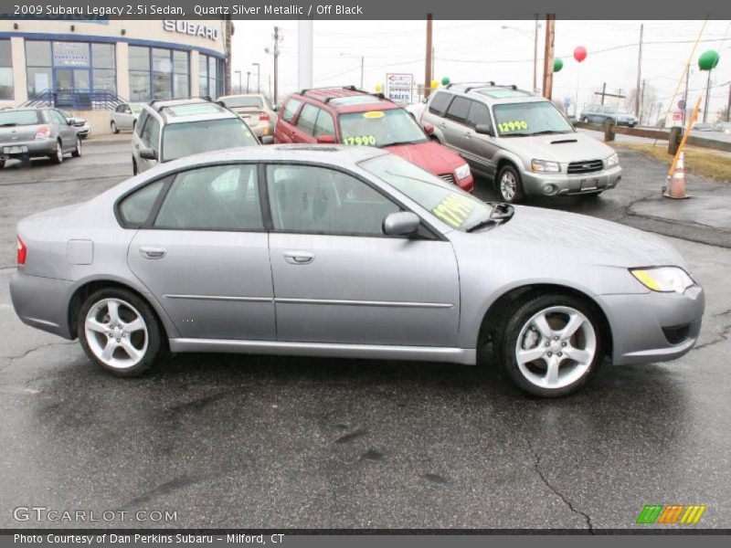 Quartz Silver Metallic / Off Black 2009 Subaru Legacy 2.5i Sedan