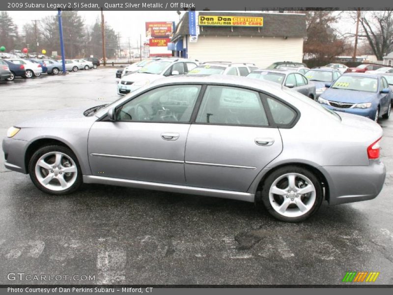 Quartz Silver Metallic / Off Black 2009 Subaru Legacy 2.5i Sedan