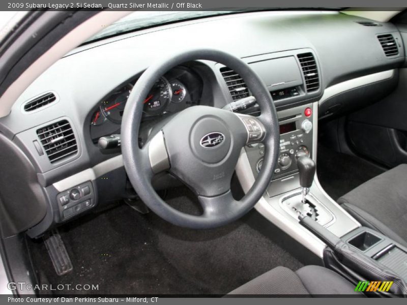 Quartz Silver Metallic / Off Black 2009 Subaru Legacy 2.5i Sedan