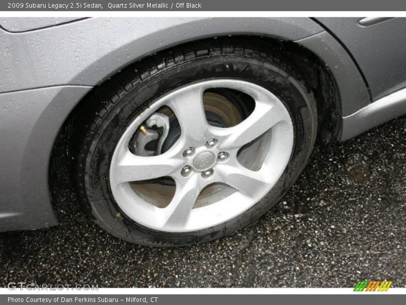 Quartz Silver Metallic / Off Black 2009 Subaru Legacy 2.5i Sedan