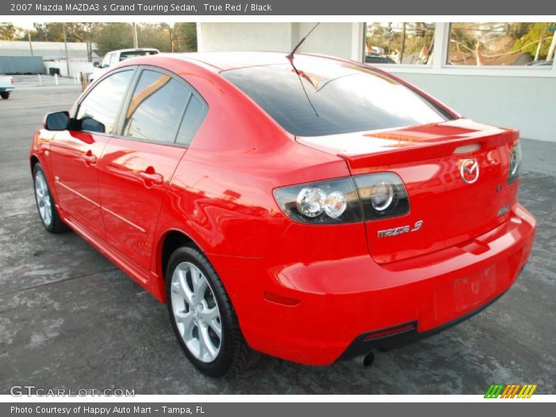 True Red / Black 2007 Mazda MAZDA3 s Grand Touring Sedan