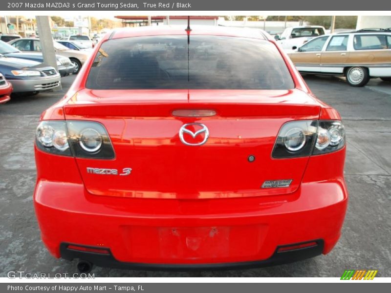True Red / Black 2007 Mazda MAZDA3 s Grand Touring Sedan