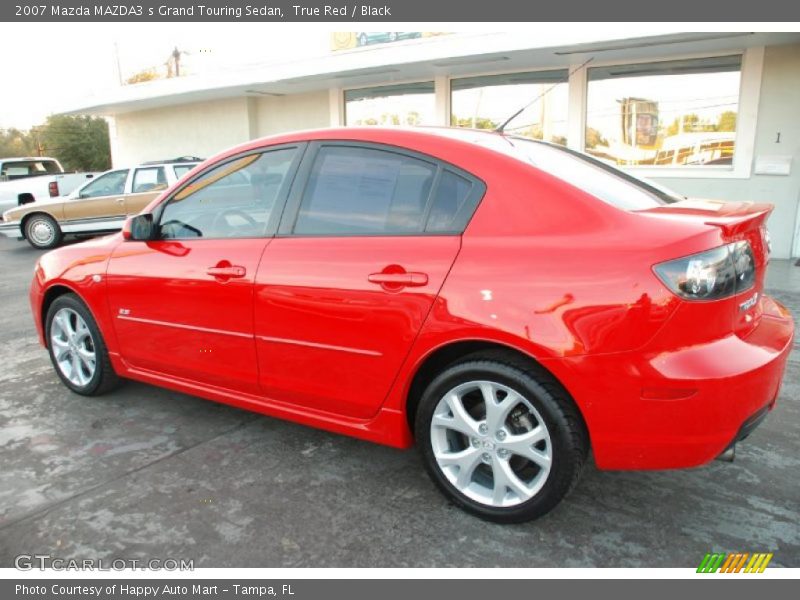 True Red / Black 2007 Mazda MAZDA3 s Grand Touring Sedan