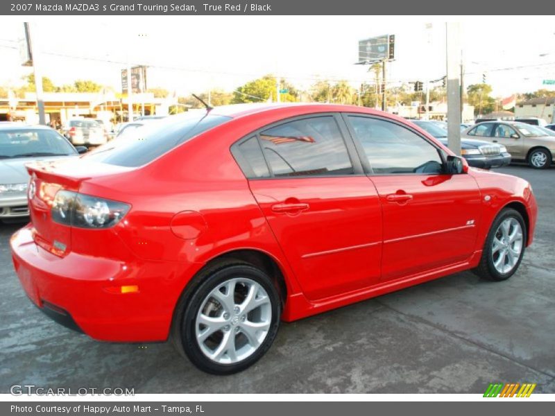 True Red / Black 2007 Mazda MAZDA3 s Grand Touring Sedan