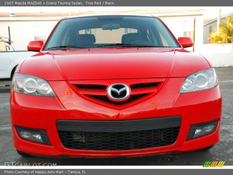 True Red / Black 2007 Mazda MAZDA3 s Grand Touring Sedan