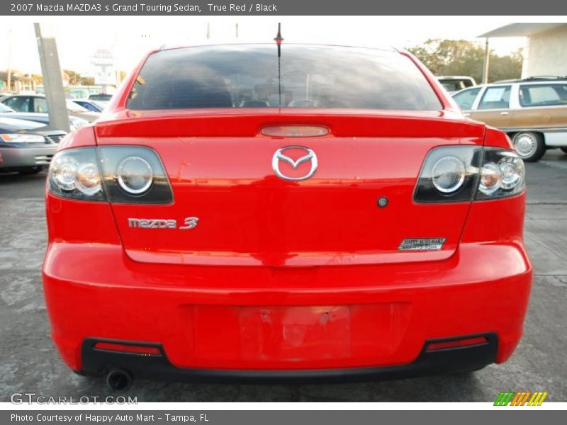 True Red / Black 2007 Mazda MAZDA3 s Grand Touring Sedan
