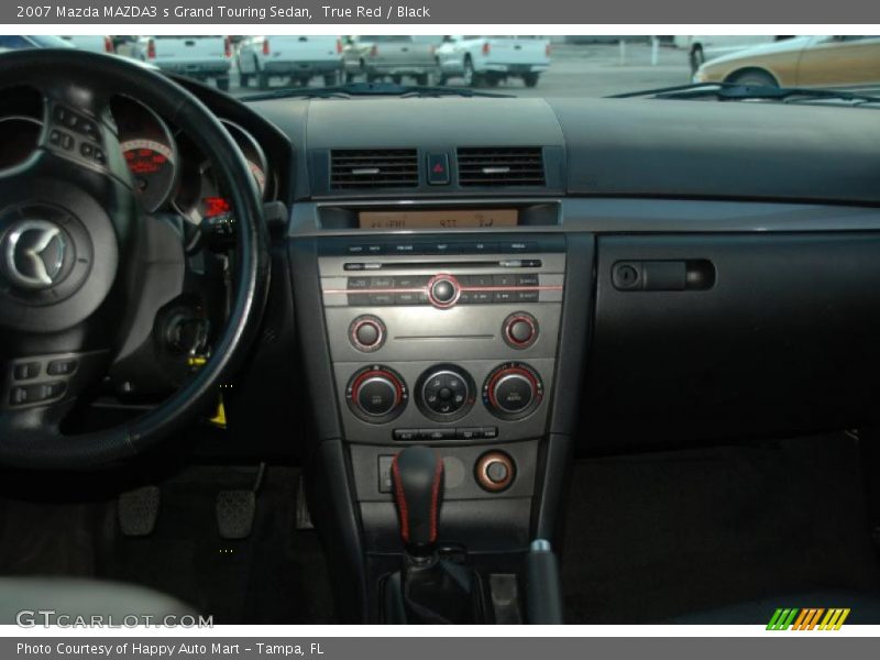 True Red / Black 2007 Mazda MAZDA3 s Grand Touring Sedan