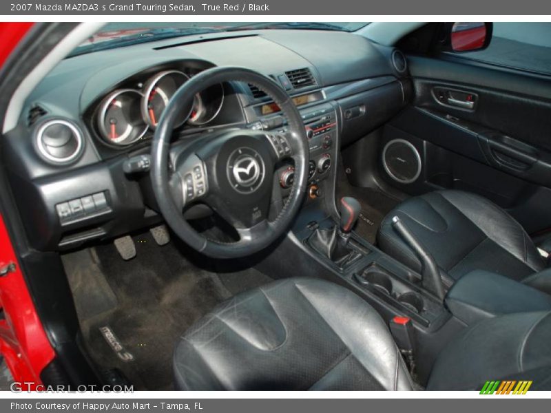 True Red / Black 2007 Mazda MAZDA3 s Grand Touring Sedan