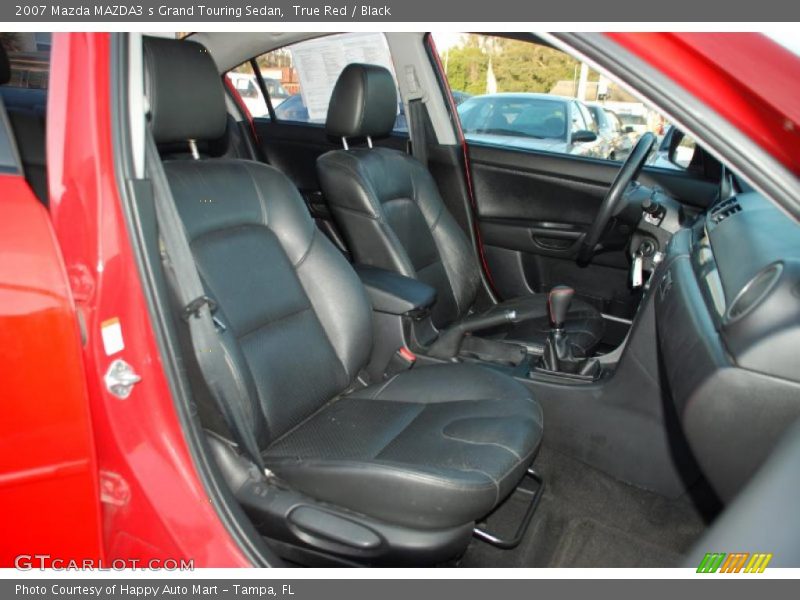 True Red / Black 2007 Mazda MAZDA3 s Grand Touring Sedan