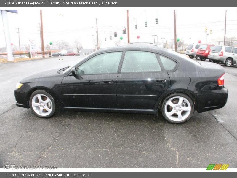 Obsidian Black Pearl / Off Black 2009 Subaru Legacy 2.5i Sedan